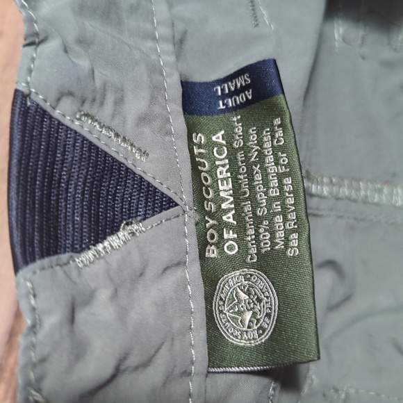 BSA Boy Scouts of America Cargo Shorts Adult Small Olive Green Supplex Nylon - Picture 4 of 8